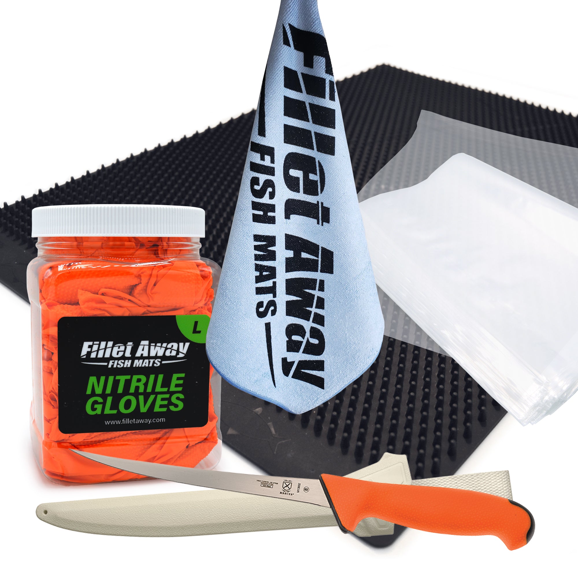 fish filleting accessories Fillet Away Pro Pack w/ Knife – Fillet Away Fish Mats